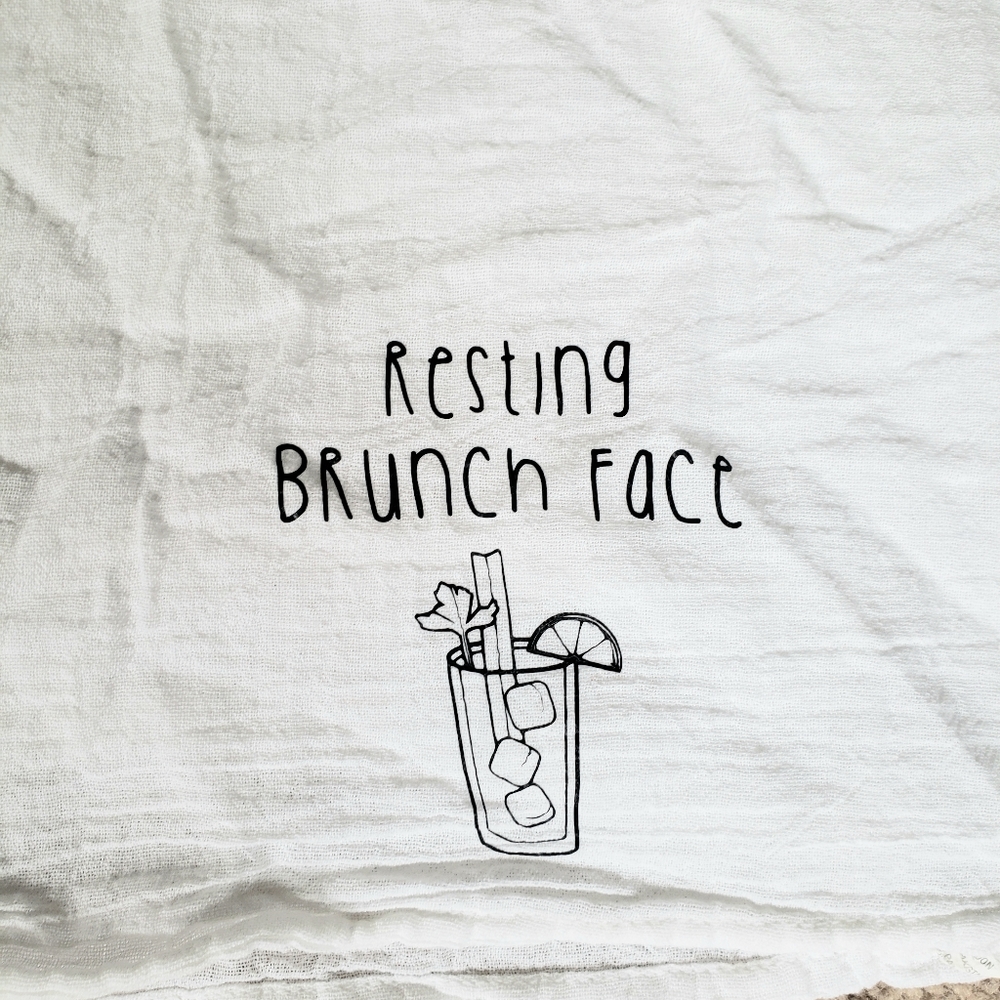 "Resting Brunch Face" Dish or Tea Towel - Picture 2 of 3